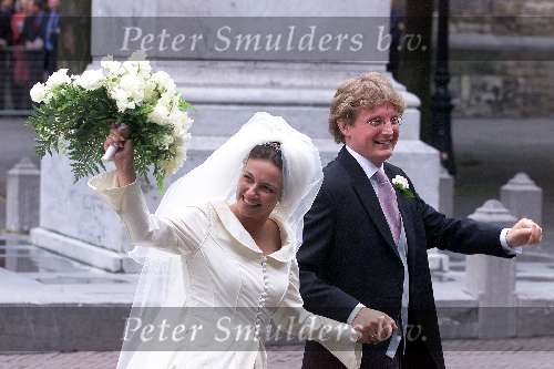 Utrecht 8 juli 2000
Trouwen  Prins Bernhard Jr en Prinses Annette Sekreve in domtoren in Utrecht.
