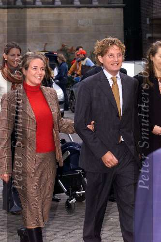 Amsterdam 23 september 2001
Prins Maurits en Prinses Marilene hun dochter Anna word gedoopt.
Prins Bernhard Jr.en  Prinses Annette