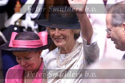 Den Haag 17 mei 2001
Trouwen Prins Constantijn en Prinses Laurentien Brinkhorst.
Prinses Irene en Prinses Christina