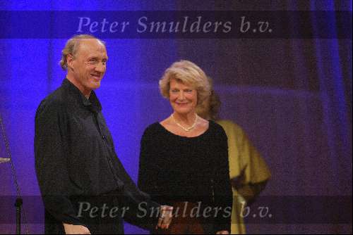 Amsterdam 21 december 2001
Uitreiking van de Rembrandt awards in de beurs van Berlage.
Herman v Veen en Prinses Irene