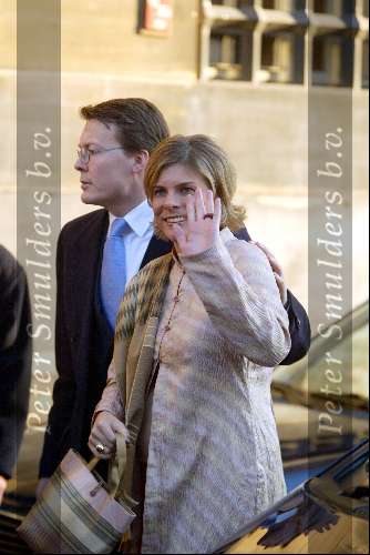 Amsterdam 9 december 2003
Uitreiking Prins Claus prijzen in paleis op de dam.Prinses Prinses Laurentien zwanger met Prins Constantijn