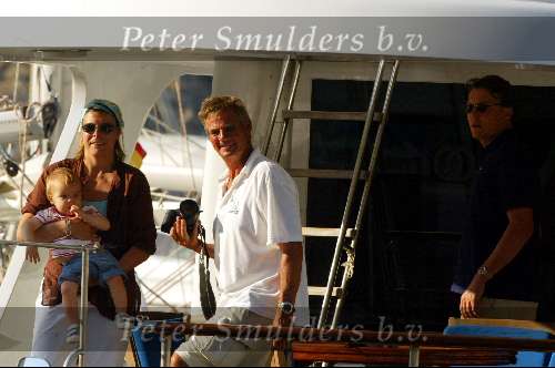 Porto ercole 20 juli 2003
Prinses Laurentien met Prins Constatijn en dochter Eloise