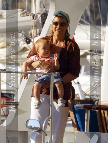 Porto ercole 20 juli 2003
Prinses Laurentienmet Prinses Eloise