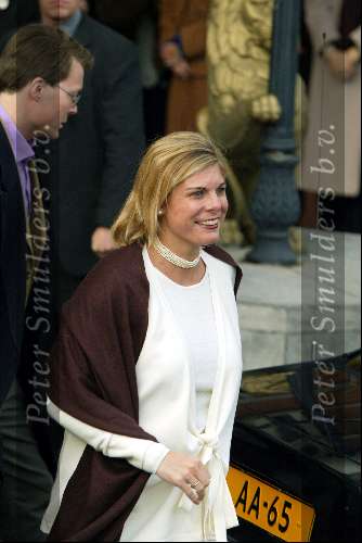 Scheveningen 27 januari 2002
Brunch van Maxima en Prins Willem Alexander in het Kurhaus. 
Prinses Laurentien en Prins Constantijn