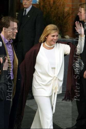 Scheveningen 27 januari 2002
Brunch van Maxima en Prins Willem Alexander in het Kurhaus. 
Prinses Laurentien en Prins Constantijn
