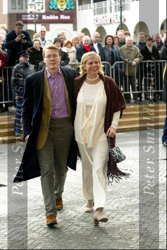 Scheveningen 27 januari 2002
Brunch van Maxima en Prins Willem Alexander in het Kurhaus. 
Prinses Laurentien en Prins Constantijn