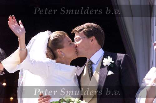 Den Haag 19 mei 2001
Prinses Laurentien Brinkhorst en Prins Constantijn trouwen voor de kerk.