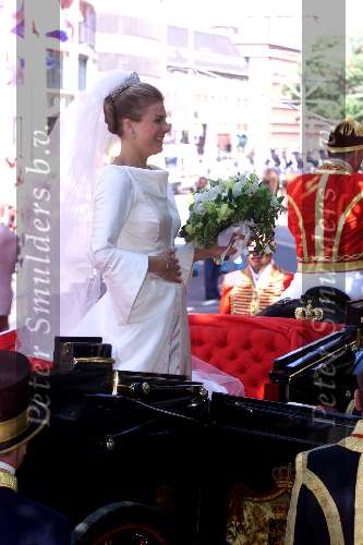 Den Haag 19 mei 2001
Prinses Laurentien Brinkhorst en Prins Constantijn trouwen voor de kerk.
