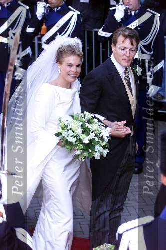 Den Haag 19 mei 2001
Prinses Laurentien Brinkhorst en Prins Constantijn trouwen voor de kerk.