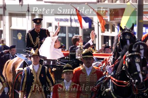 Den Haag 19 mei 2001
Prinses Laurentien Brinkhorst en Prins Constantijn trouwen voor de kerk.