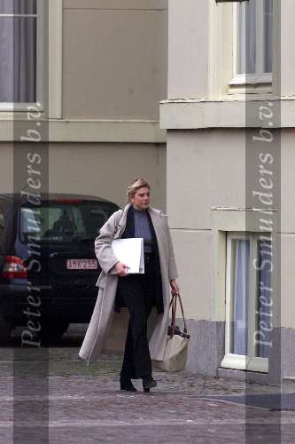 Den Haag 31 januari 2001
Prinses Laurentien Brinkhorst bij Paleis Noordeinde