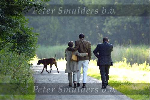 Amsterdam 25 juni 2003
Prinses Margarita en Edwin de Roy v Zuydewijn en hun hond