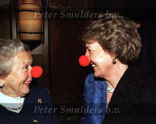 Amsterdam 24 Maart 1999
Prem. Patch Adams
Prinses Margriet met Clows-neus