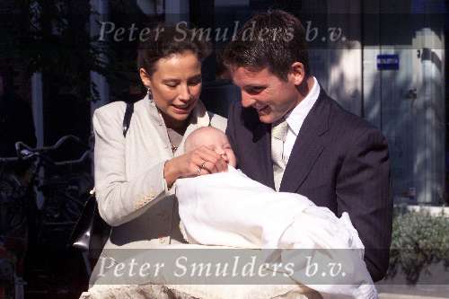 Amsterdam 23 september 2001
Prins Maurits en Prinses Marilene hun dochter Prinses Anna word gedoopt.