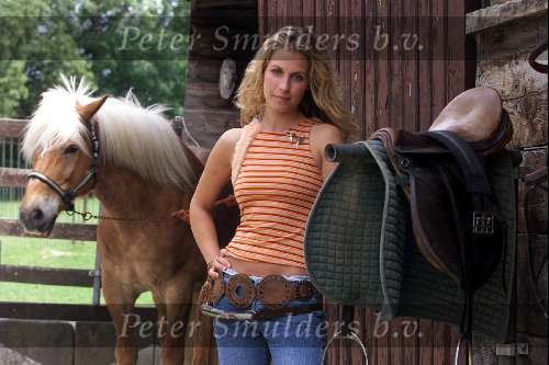 Gulpen 21 juli 2002
Vivian Reys 
met paard