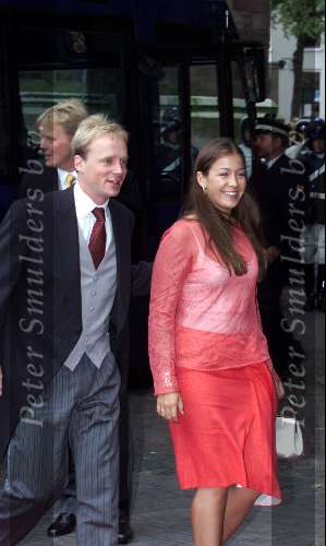 Utrecht 8 juli 2000
Trouwen  Prins Bernhard Jr en Annette Sekreve in domtoren in Utrecht.
Prinses Juliana en Prins Carlos