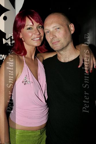 Amsterdam 17 juni 2004
Feestje Playboy in convention Center.
Cindy Pielstroom met vriend