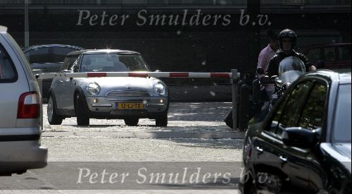 Amsterdam 8 juni 2004
Edgar Davids bij vertrek Nederlands  naar Portugal.
Mini Cooper