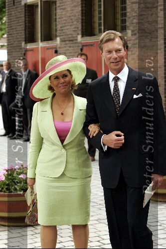 Den Haag 12 juni 2004
Doop Prinses Amalia in grote kerk Den Haag.
Groothertog van Luxemburg met vrouw
Groothertog Hendrik