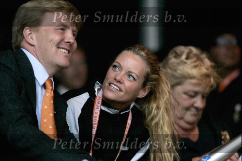 Amsterdam 23 juni 2004
Olympische fakkel in Amsterdam. 
Prins Willem Alexander Inge de Bruijn en Erica Terpstra