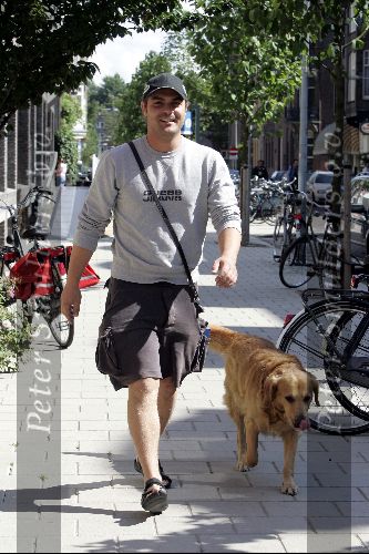 Amsterdam 16 juni 2004
Mike Starink met hond