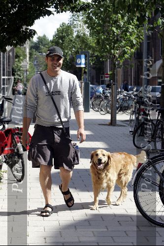Amsterdam 16 juni 2004
Mike Starink met hond
