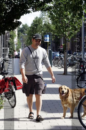 Amsterdam 16 juni 2004
Mike Starink met hond