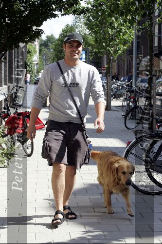 Amsterdam 16 juni 2004
Mike Starink met hond