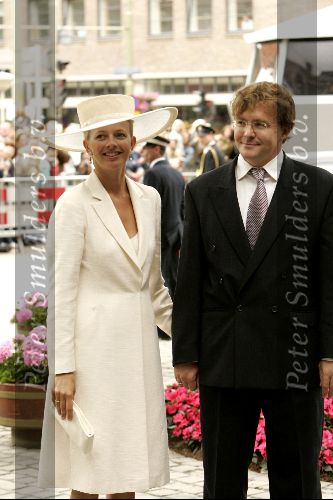 Den Haag 12 juni 2004
Doop Prinses Amalia in grote kerk Den Haag.
Mabel Wisse Smit en Prins Friso