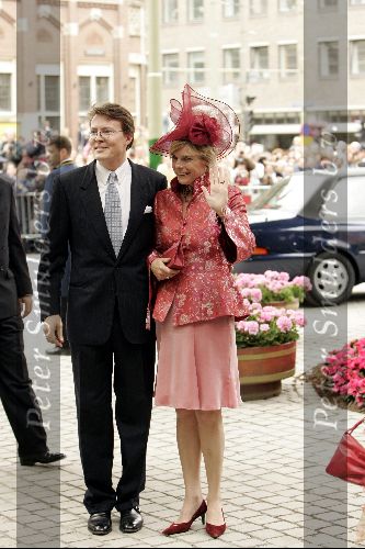 Den Haag 12 juni 2004
Doop Prinses Amalia in grote kerk Den Haag.
Prinses Laurentien met Prins Constantijn