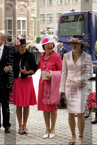 Den Haag 12 juni 2004
Doop Prinses Amalia in grote kerk Den Haag.
Prinses Victoria van Zweden Prinses Margriet en Prinses Irene