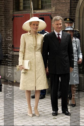 Den Haag 12 juni 2004
Doop Prinses Amalia in grote kerk Den Haag.
Prins Filip van Belgie en zijn vrouw Prinses Mathilde