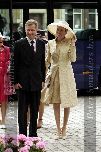 Den Haag 12 juni 2004
Doop Prinses Amalia in grote kerk Den Haag.
Prinses Mathilde en Prins Filip van Belgie