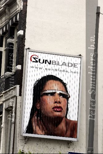 Amsterdam 23 juni 2004
Sunblade reclame op v Baerlestraat