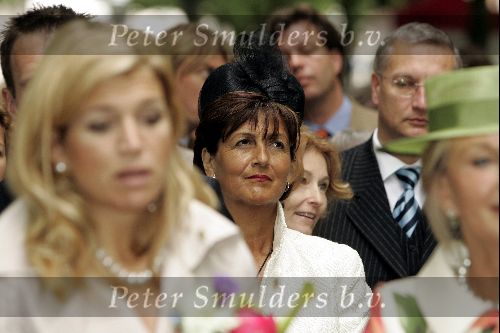 Den Haag 4 juni 2004
Maxima opent beeldexpositie in Den Haag. 
Sylvia Toth