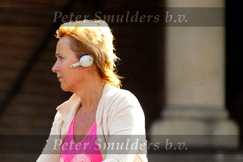Amsterdam 17 september 2003
Inge Ipenburg met walkman op fiets
