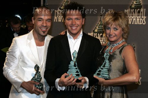 Rotterdam 6 juni 2005
Uitreiking Johnny Kraaykamp Musical awards in nieuwe  luxor.
Stanley Burleson en Jamai en Vera Mann