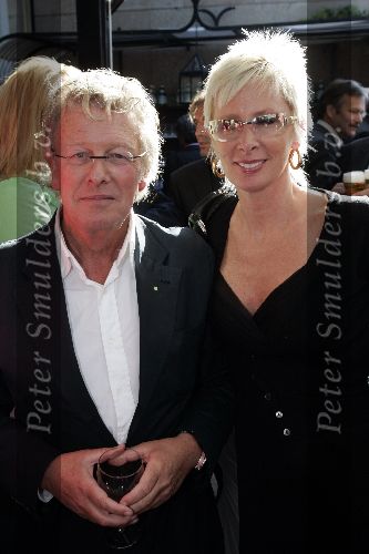 Amsterdam 14 juni 2005
Haringparty bij hilton hotel.
Jan des Bouvrie met Monique des Bouvrie