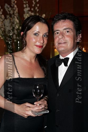 Rotterdam 6 juni 2005
Uitreiking Johnny Kraaykamp Musical awards in nieuwe  luxor.
Johnny Kraaykamp jr met zijn ex Annick Boer