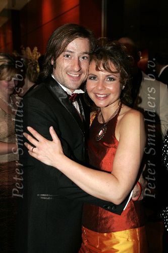 Rotterdam 6 juni 2005
Uitreiking Johnny Kraaykamp Musical awards in nieuwe  luxor.
Maaike Widdershoven met man