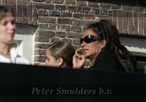 Amsterdam 14 juni 2005
Patty brard  met haar dochter Priscilla ( en vriendje ? ) 
op terras bij Werck.