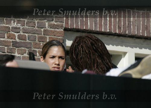 Amsterdam 14 juni 2005
Patty brard  met haar dochter Priscilla ( en vriendje ? ) 
op terras bij Werck.