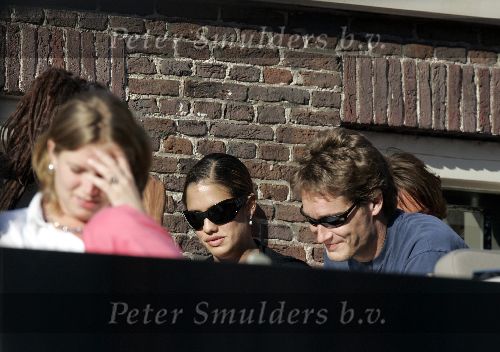 Amsterdam 14 juni 2005
Patty brard  met haar dochter Priscilla ( en vriendje ? ) 
op terras bij Werck.