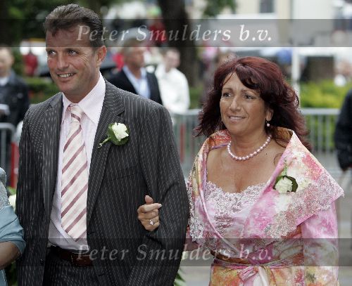 Heemskerk 10 juni 2005
Trouwen Sylvie Meis en Rafael v d Vaart
Ouders Rafael