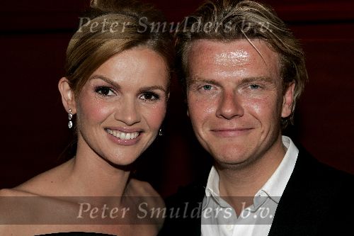Rotterdam 6 juni 2005
Uitreiking Johnny Kraaykamp Musical awards in nieuwe  luxor.
Bastiaan Ragas met Tooske Breugem