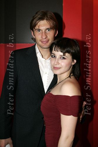Rotterdam 6 juni 2005
Uitreiking Johnny Kraaykamp Musical awards in nieuwe  luxor.
Victoria Koblenko met zwart haar en haar vriend Yevgeni Levchenko