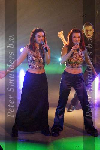 Hilversum 14 Maart 1999
Nat. Songfestival 1999
De vals zingende zusjes DOUBLE DATE