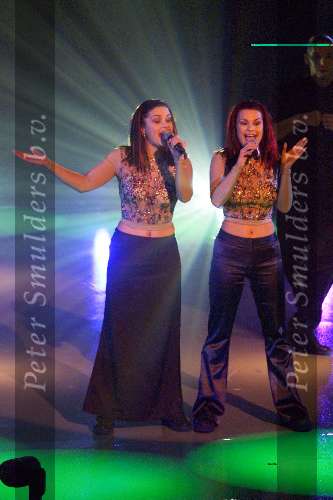 Hilversum 14 Maart 1999
Nat. Songfestival 1999
De vals zingende zusjes DOUBLE DATE