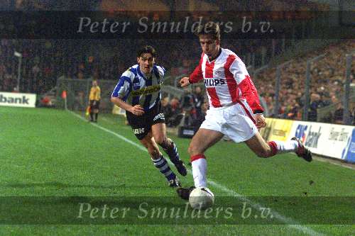 Eindhoven 9 Maart 1999
EVV-PSV 0-5
Iwan in duek met John Laponder