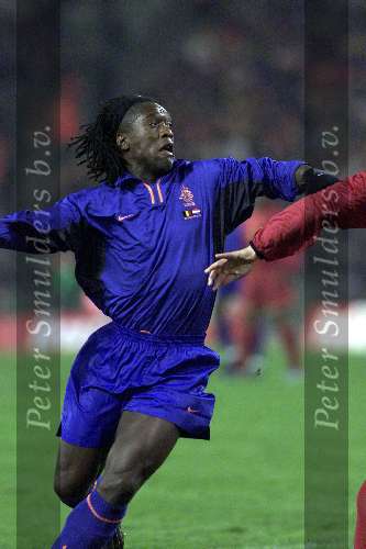 Brussel, 29 maart 2000
Belgie-Nederland, eindstand 2-2 in het Koning Boudewijn stadion vriendschappelijk wedstrijd
Clarence Seedorf